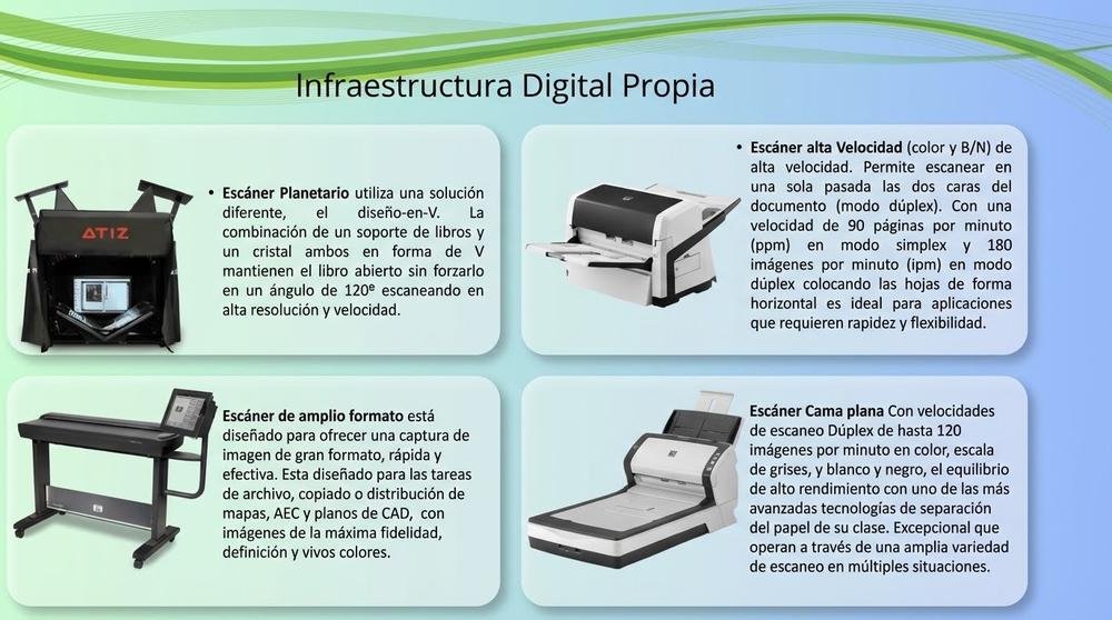 Infraestructura de digitalización